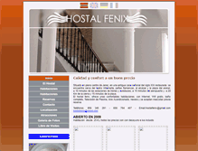 Tablet Screenshot of hostalfenix.com